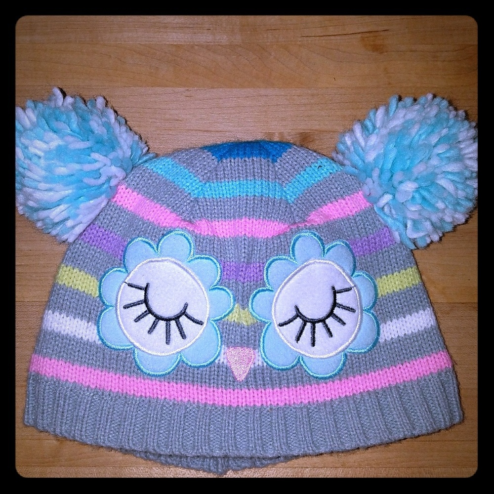 Toddler girls knit hat